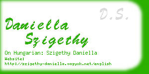 daniella szigethy business card